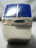 Expert Roger Tsabetsaye Vintage Native American Zuni Turquoise Sterling Silver Bracelet-Nativo Arts