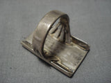 Exquisite Vintage Hopi Kokopelli Sterling Silver Native American Ring Old-Nativo Arts