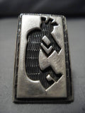 Exquisite Vintage Hopi Kokopelli Sterling Silver Native American Ring Old-Nativo Arts
