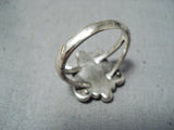 Exquisite Vintage Native American Navajo Cerrillos Turquoise Sterling Silver Ring-Nativo Arts