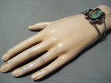 Exquisite Vintage Native American Navajo Royston Turquoise Sterling Silver Bracelet-Nativo Arts