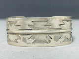 Exquisite Vintage Native American Navajo Sterling Silver Bracelet-Nativo Arts