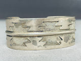 Exquisite Vintage Native American Navajo Sterling Silver Bracelet-Nativo Arts