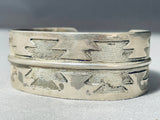 Exquisite Vintage Native American Navajo Sterling Silver Bracelet-Nativo Arts