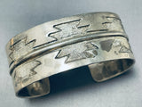 Exquisite Vintage Native American Navajo Sterling Silver Bracelet-Nativo Arts