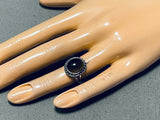 Exquisite Vintage Native American Navajo Tiger's Eye Sterling Silver Ring-Nativo Arts