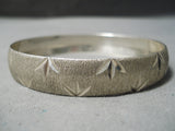 Exquisite Vintage Navajo Sterling Silver Bracelet Native American-Nativo Arts