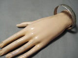 Exquisite Vintage Navajo Sterling Silver Bracelet Native American-Nativo Arts