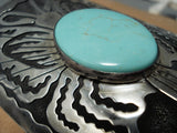 Extremely Rare Butterfly Vintage Native American Navajo Turquoise Sterling Silver Ketoh Bracelet-Nativo Arts