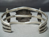 Extremely Rare Vintage Native American Zuni #8 Turquoise Sterling Silver Bracelet Old-Nativo Arts
