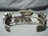 Extremely Rare Vintage Native American Zuni Turquoise Bumbe Bee Sterling Silver Bracelet-Nativo Arts