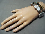 Extremely Rare Vintage Native American Zuni Turquoise Bumbe Bee Sterling Silver Bracelet-Nativo Arts