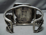 Extremely Rare Vintage Navajo Persin Turquoise Native American Bracelet Old-Nativo Arts