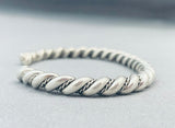 Eye-catching Native American Navajo Sterling Silver Bracelet-Nativo Arts