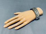 Eyecatching Al Cleveland Native American Navajo Sterling Silver Bracelet-Nativo Arts