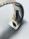 Eyecatching Al Cleveland Native American Navajo Sterling Silver Bracelet-Nativo Arts