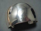 Fabulous Native American Navajo Wide Sterling Silver Bracelet-Nativo Arts