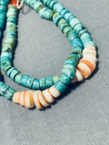 Fabulous Vintage Native American Navajo Kingman Turquoise Necklace-Nativo Arts