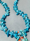 Fabulous Vintage Native American Navajo Kingman Turquoise Necklace-Nativo Arts