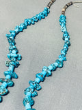 Fabulous Vintage Native American Navajo Kingman Turquoise Necklace-Nativo Arts