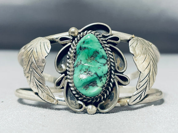 Fabulous Vintage Native American Navajo Royston Turquoise Sterling Silver Bracelet-Nativo Arts