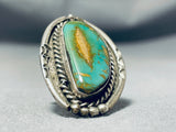 Fabulous Vintage Native American Navajo Royston Turquoise Sterling Silver Ring-Nativo Arts