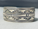 Fabulous Vintage Native American Navajo Sterling Silver Bracelet-Nativo Arts