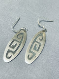 Fabulous Vintage Native American Navajo Sterling Silver Overlay Earrings-Nativo Arts