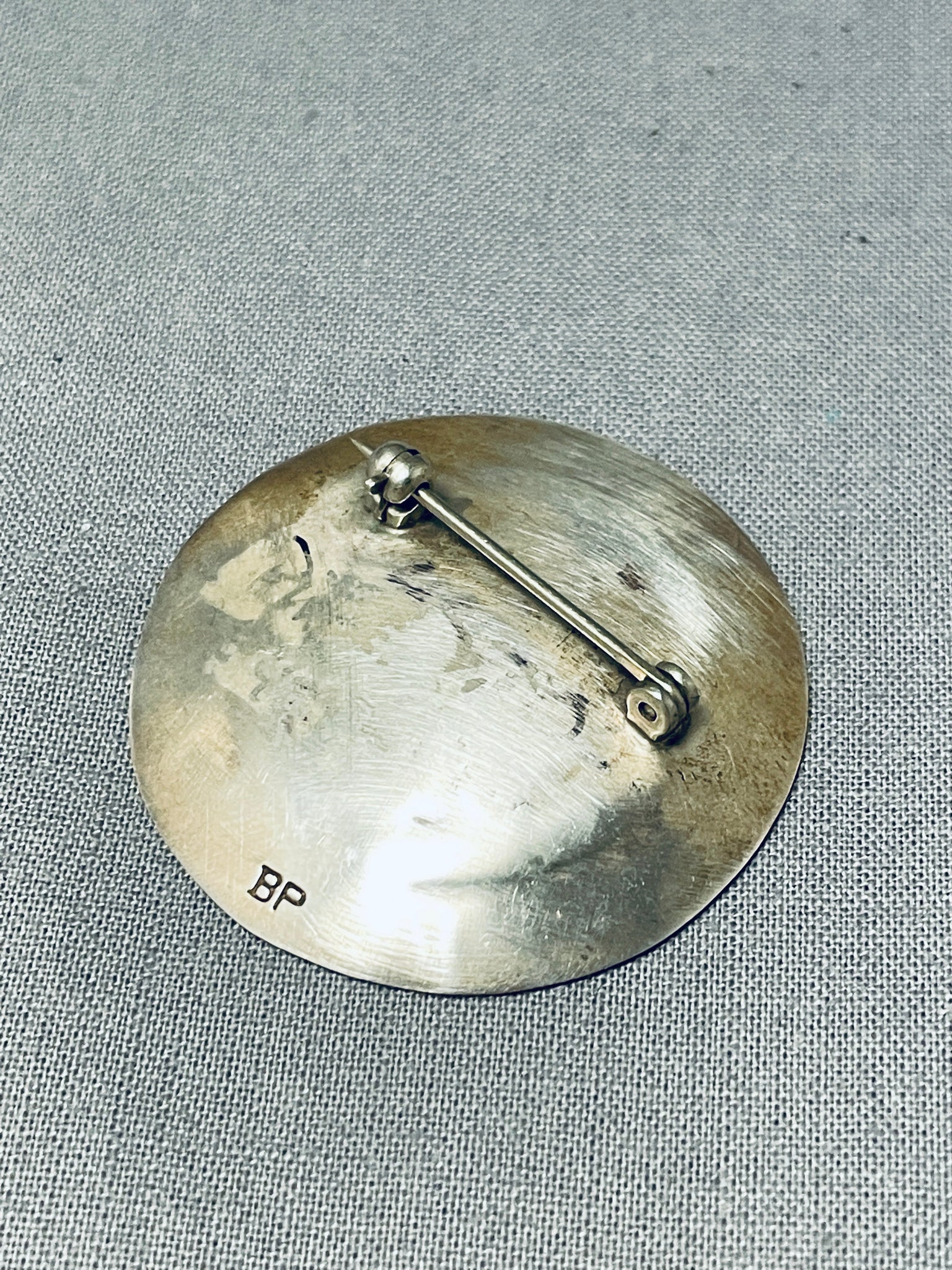 Fabulous Vintage Native American Navajo Sterling Silver Pin Signed ...