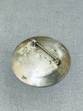 Fabulous Vintage Native American Navajo Sterling Silver Pin Signed-Nativo Arts
