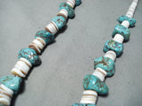 Fabulous Vintage Santo Domingo Turquoise And Shell Necklace Native American Old-Nativo Arts