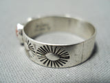 Fantastic Signed Native American Navajo Corals Sterling Silver Ring-Nativo Arts