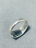 Fantastic Vintage Native American Navajo Green Turquoise Sterling Silver Ring-Nativo Arts