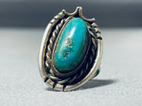 Fantastic Vintage Native American Navajo Royston Turquoise Sterling Silver Ring-Nativo Arts