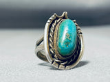 Fantastic Vintage Native American Navajo Royston Turquoise Sterling Silver Ring-Nativo Arts