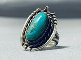 Fantastic Vintage Native American Navajo Royston Turquoise Sterling Silver Ring-Nativo Arts
