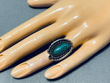 Fantastic Vintage Native American Navajo Royston Turquoise Sterling Silver Ring-Nativo Arts