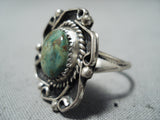 Fantastic Vintage Native American Navajo Royston Turquoise Sterling Silver Ring Old-Nativo Arts