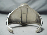 Fascinating Native American Navajo Pilot Mountain Turquoise Sterling Silver Braclet-Nativo Arts