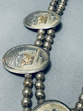 Focused Detailed Vintage Native American Navajo Sterling Silver Gold Necklace-Nativo Arts