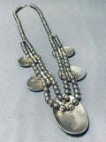 Focused Detailed Vintage Native American Navajo Sterling Silver Gold Necklace-Nativo Arts