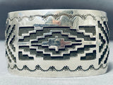 Freddy Douglas Native American Navajo Sterling Silver Bracelet-Nativo Arts