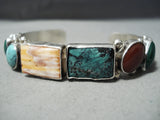 Garcia Family Vintage Native American Navajo Turquoise Sterling Silver Sampler Bracelet-Nativo Arts