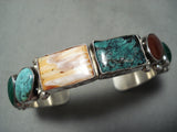 Garcia Family Vintage Native American Navajo Turquoise Sterling Silver Sampler Bracelet-Nativo Arts