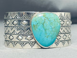 Gorgeous San Felipe Kingman Turquoise Sterling Silver Bracelet-Nativo Arts