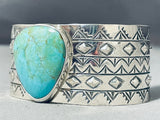 Gorgeous San Felipe Kingman Turquoise Sterling Silver Bracelet-Nativo Arts