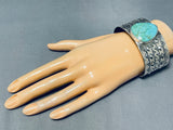 Gorgeous San Felipe Kingman Turquoise Sterling Silver Bracelet-Nativo Arts