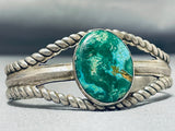 Gorgeous Vintage Native American Navajo Turquoise Sterling Silver Bracelet-Nativo Arts
