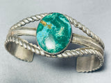 Gorgeous Vintage Native American Navajo Turquoise Sterling Silver Bracelet-Nativo Arts