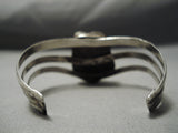 Hand Carved Indian Head Vintage Native American Navajo Turquoise Sterling Silver Bracelet-Nativo Arts